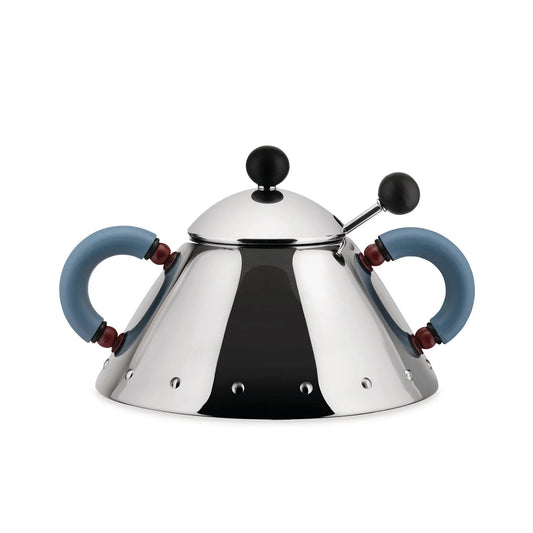 ALESSI SUGAR BOWL W. SPOON